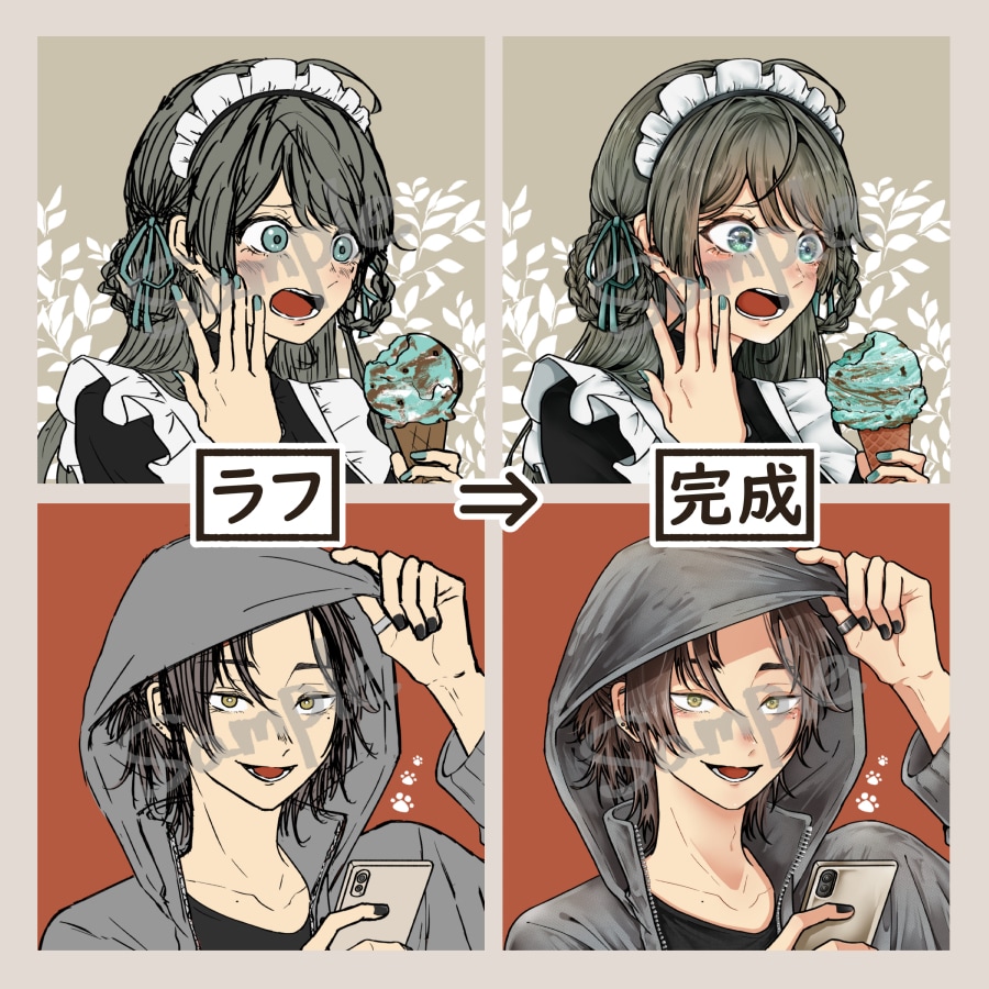 あなただけの特別なアイコンを作成します ご希望に寄り添い、お一人お一人丁寧に描かせていただきます♪ イメージ7