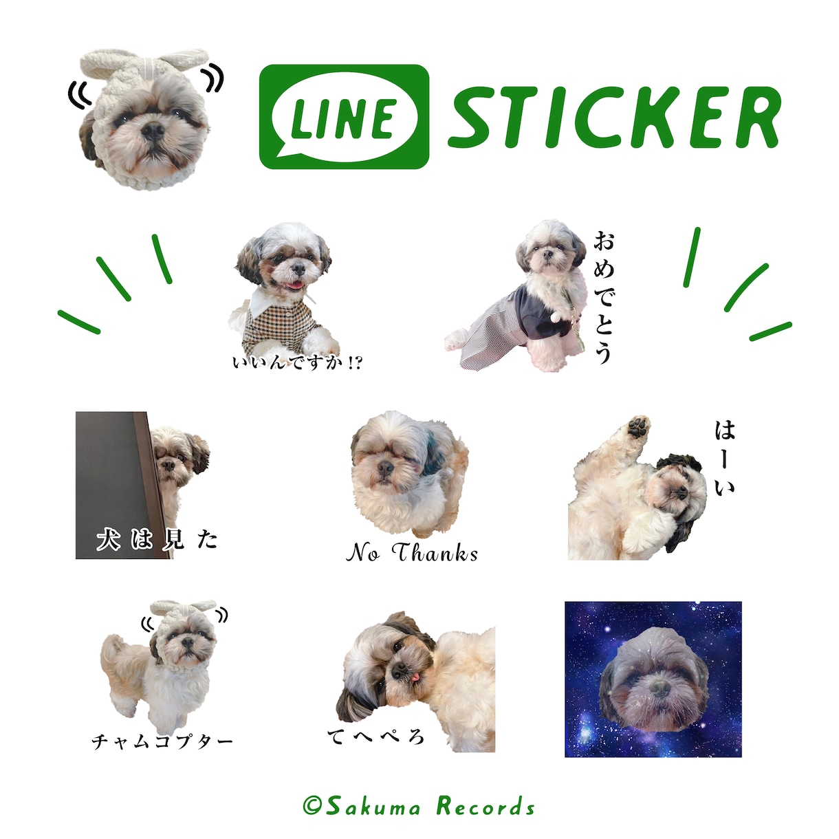 かわいいウチの子の写真で！LINEスタンプ作ります ネコや犬、赤ちゃんも！LINEスタンプ作りませんか？ イメージ2