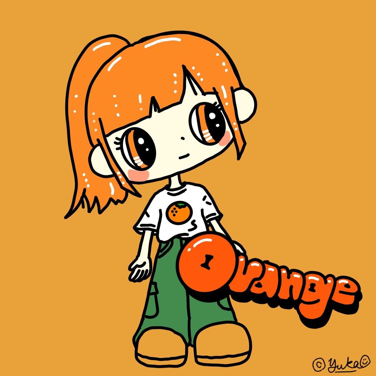 人物イラストとロゴの1枚絵を描きます カートゥーン風人物イラストを描きます イメージ2