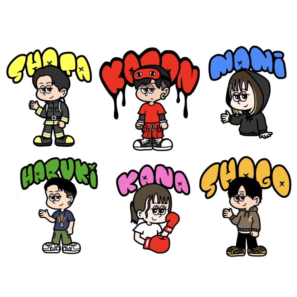 ポップなイラストでアイコンや似顔絵を制作します あなたの服装や髪型でオリジナルのキャラクターを制作できます イメージ4