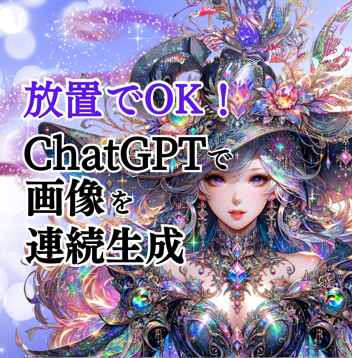 ChatGPTで画像を連続生成する方法教えます 大量画像生成に！事前作業はコピペ可！プログラミング知識も不要 イメージ1