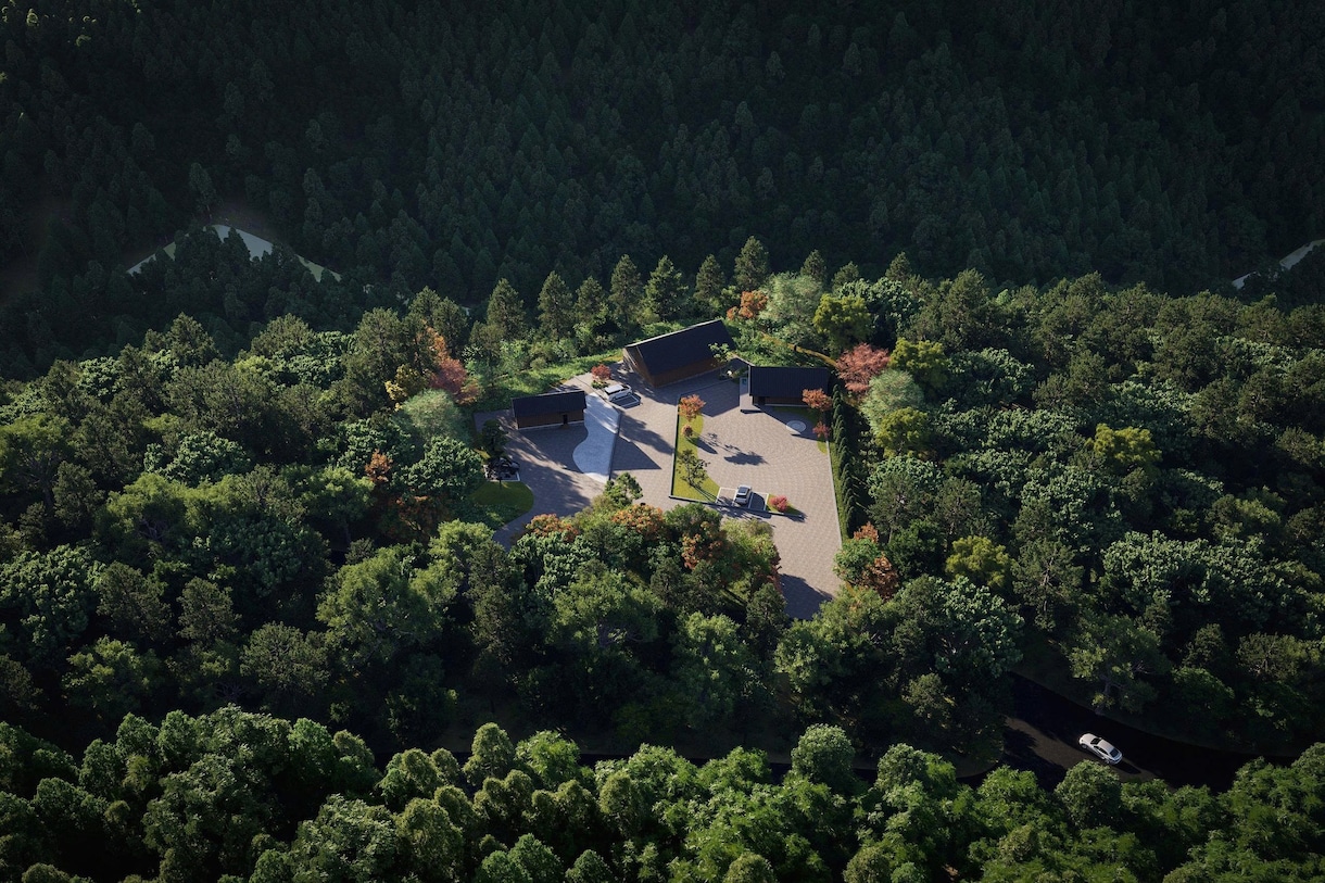 住宅地・リゾート・商業施設の鳥瞰パースを制作します 建築・開発プロジェクトの鳥瞰・俯瞰CGパースを制作します イメージ14