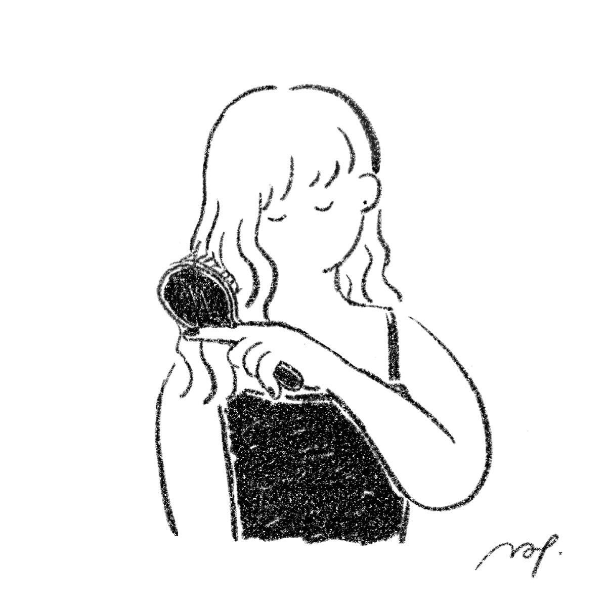 温かみのある線画イラスト描きます 人物、動物、植物、食物など…線画で描きます。商用込み。 イメージ10