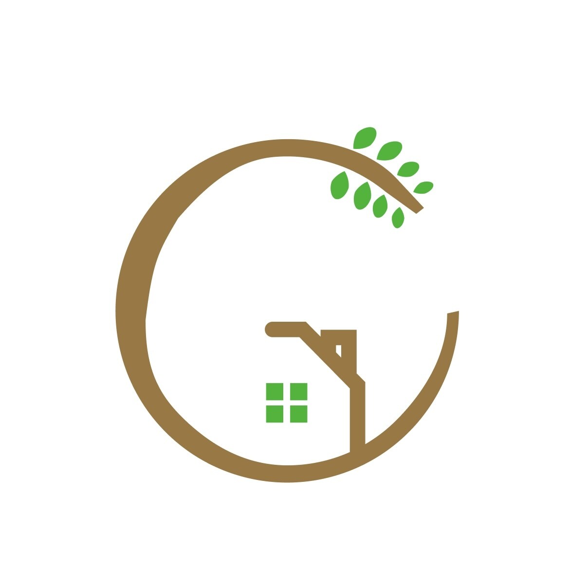 自然と家の共存をイメージしております 起業・開業などこれからオリジナルロゴが必要な方へ イメージ1