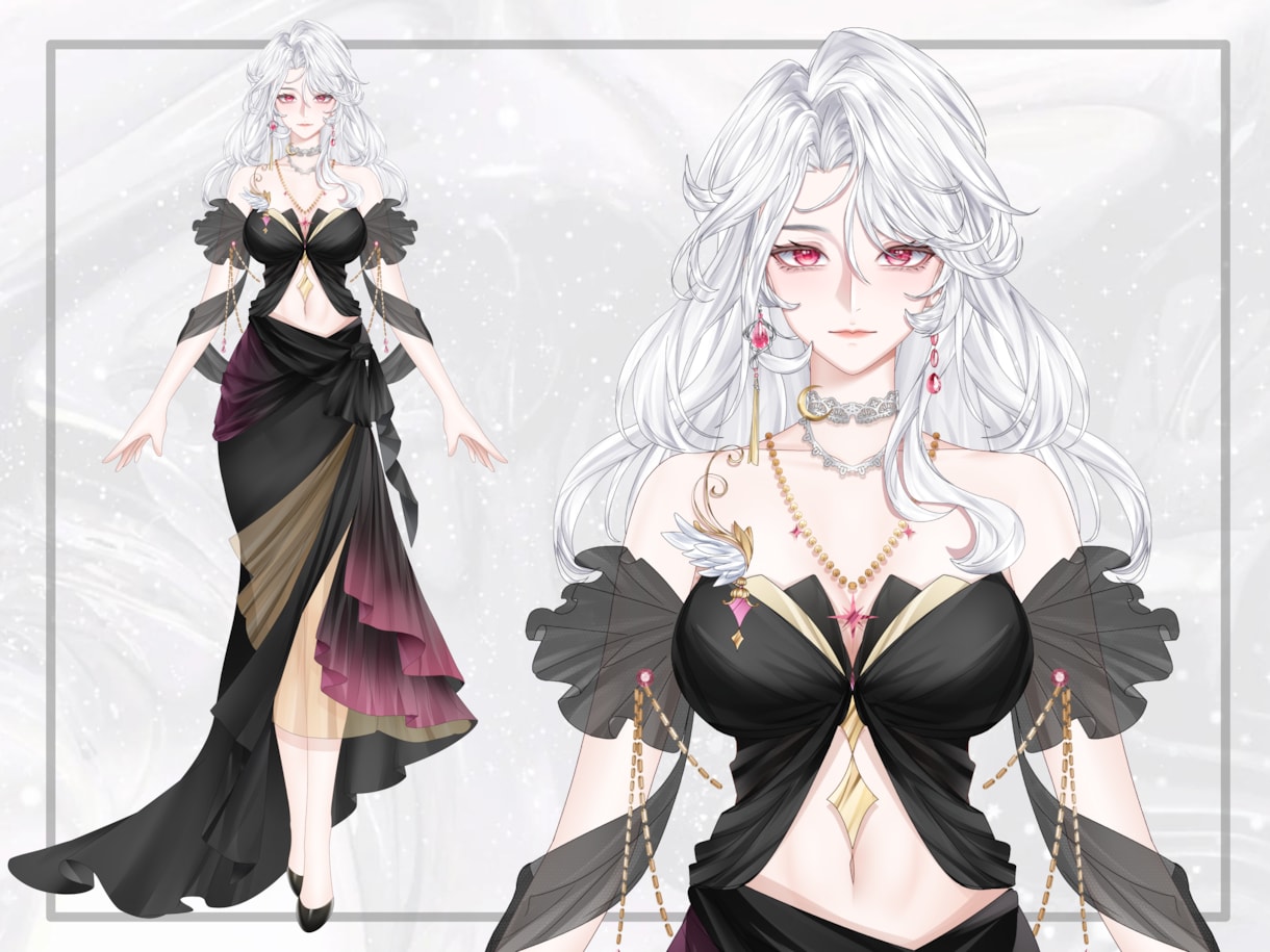 コスパ最強！男女デビューVtuberモデル制作ます 著作権譲渡！修正無制限！高品質！初心者でも安心！一括制作！ イメージ4