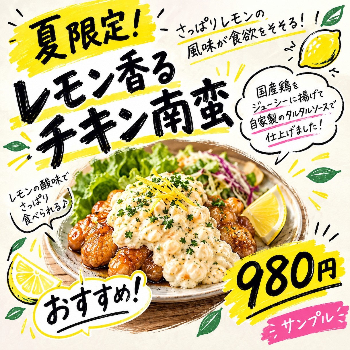 飲食店のPOPを作成します 飲食店の現場目線で伝わるPOPを作ります イメージ1