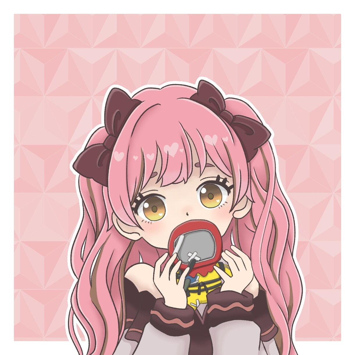 モグモグイラスト作成します ドーナツもぐもぐキャラクター作成します イメージ4