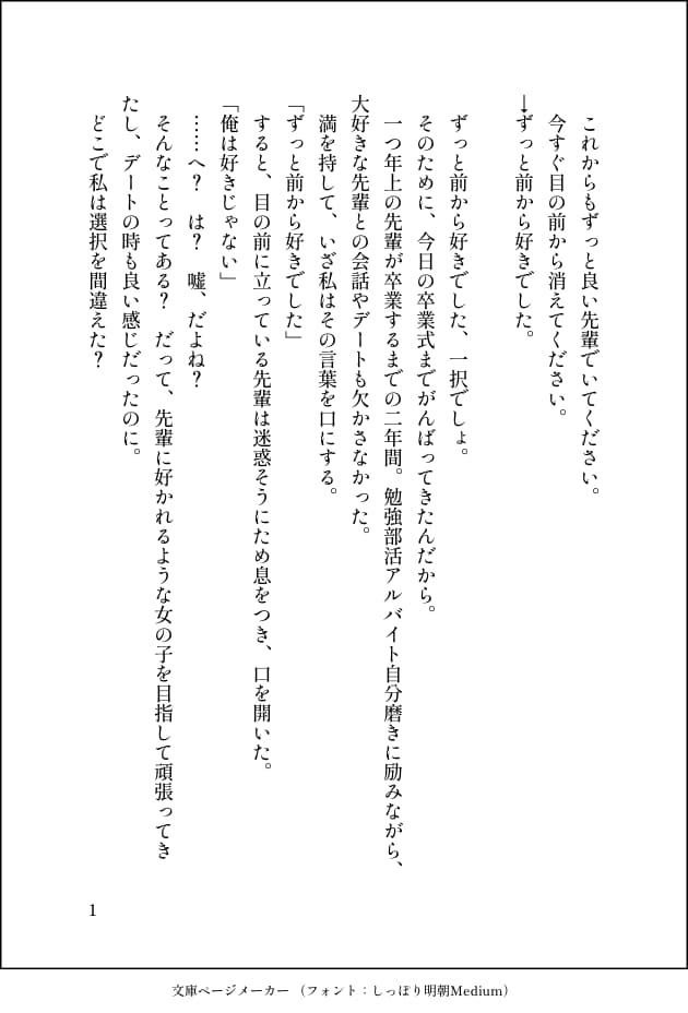 オーダーメイドの小説を書かせて頂きます 自分好みのこだわり小説が読みたい方向け イメージ2
