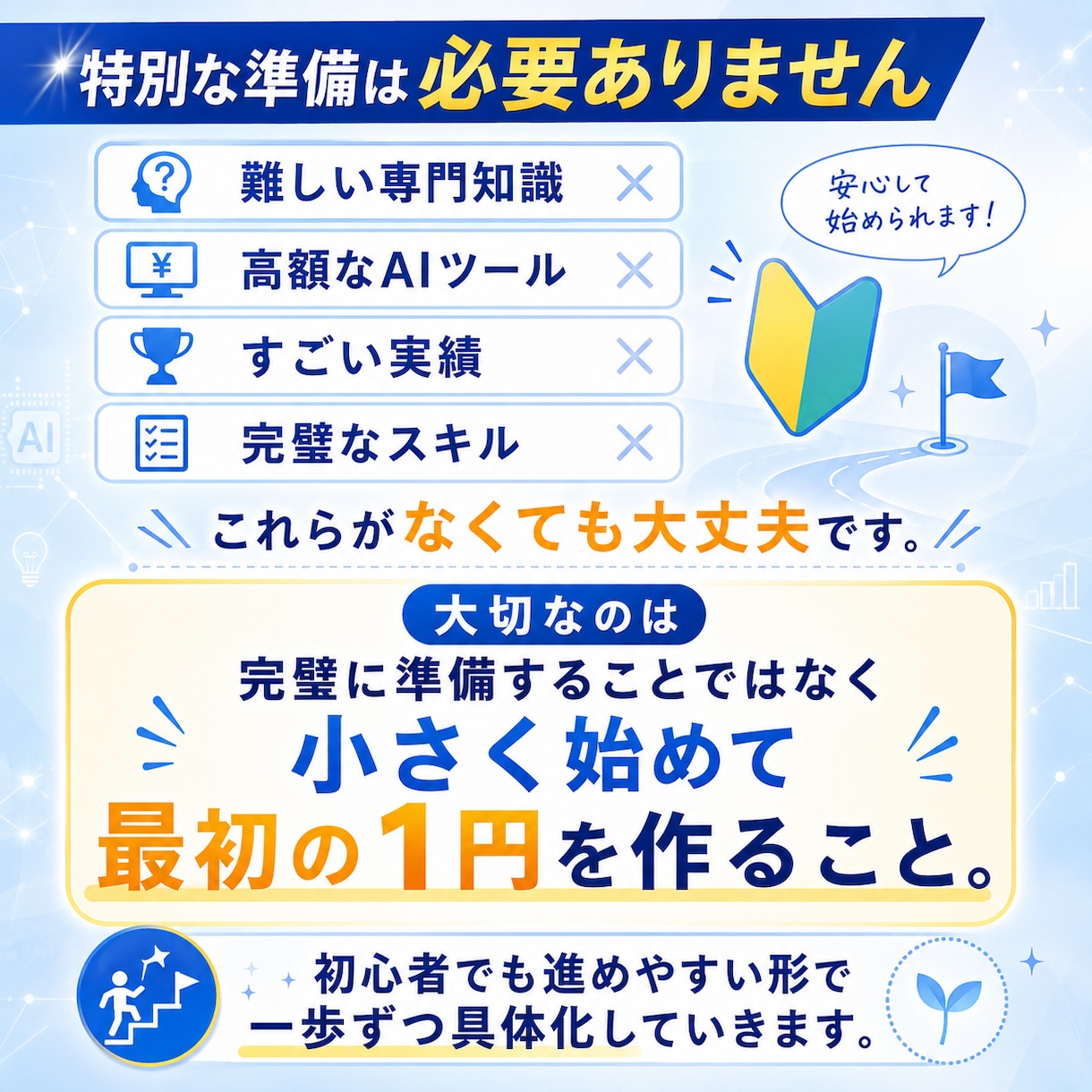 AI副業で最初の1円を作ります 迷子卒業！初収益までの道筋を具体化 イメージ7