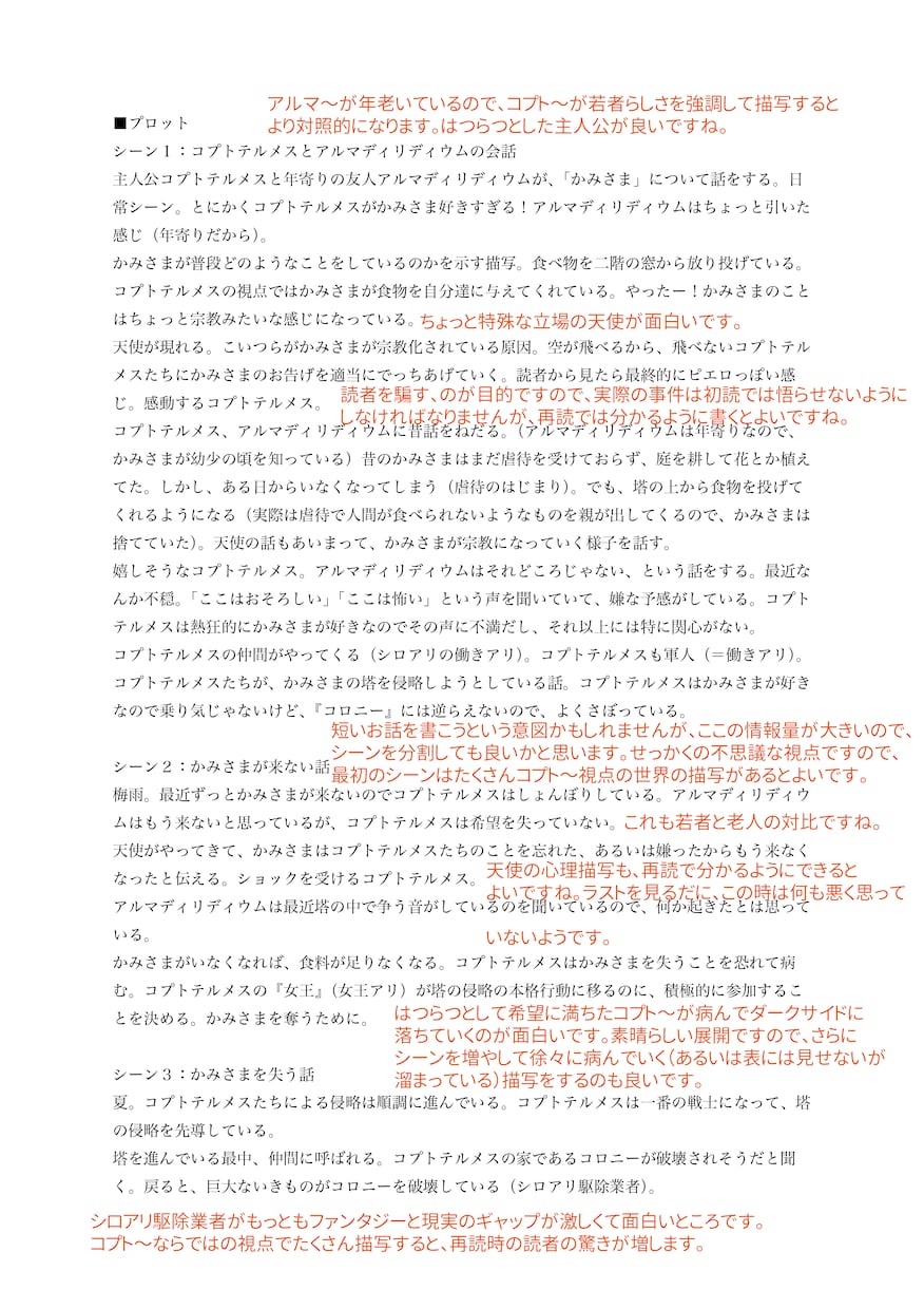 同人小説のプロット添削、そして応援します 「プロットに詰まった」「プロットが不安」を解決します！ イメージ3