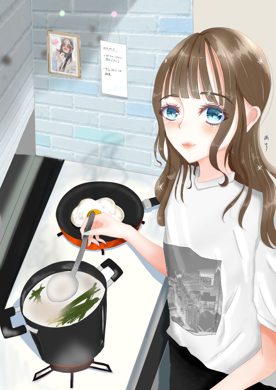 可愛くキラキラなSNS用アイコン描きます 可愛い女の子描かせてください！♡ イメージ7