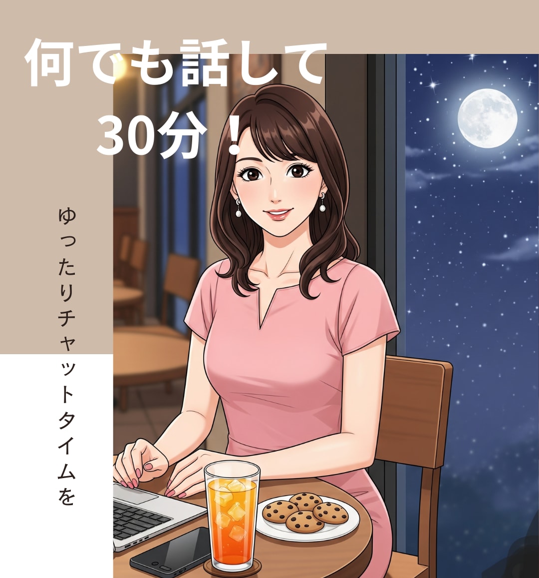 頼れる？あなたのお姉さんが30分チャットします 雑談♡相談♡話し相手♡笑える話♡内緒の話♡海外ボッチ イメージ1