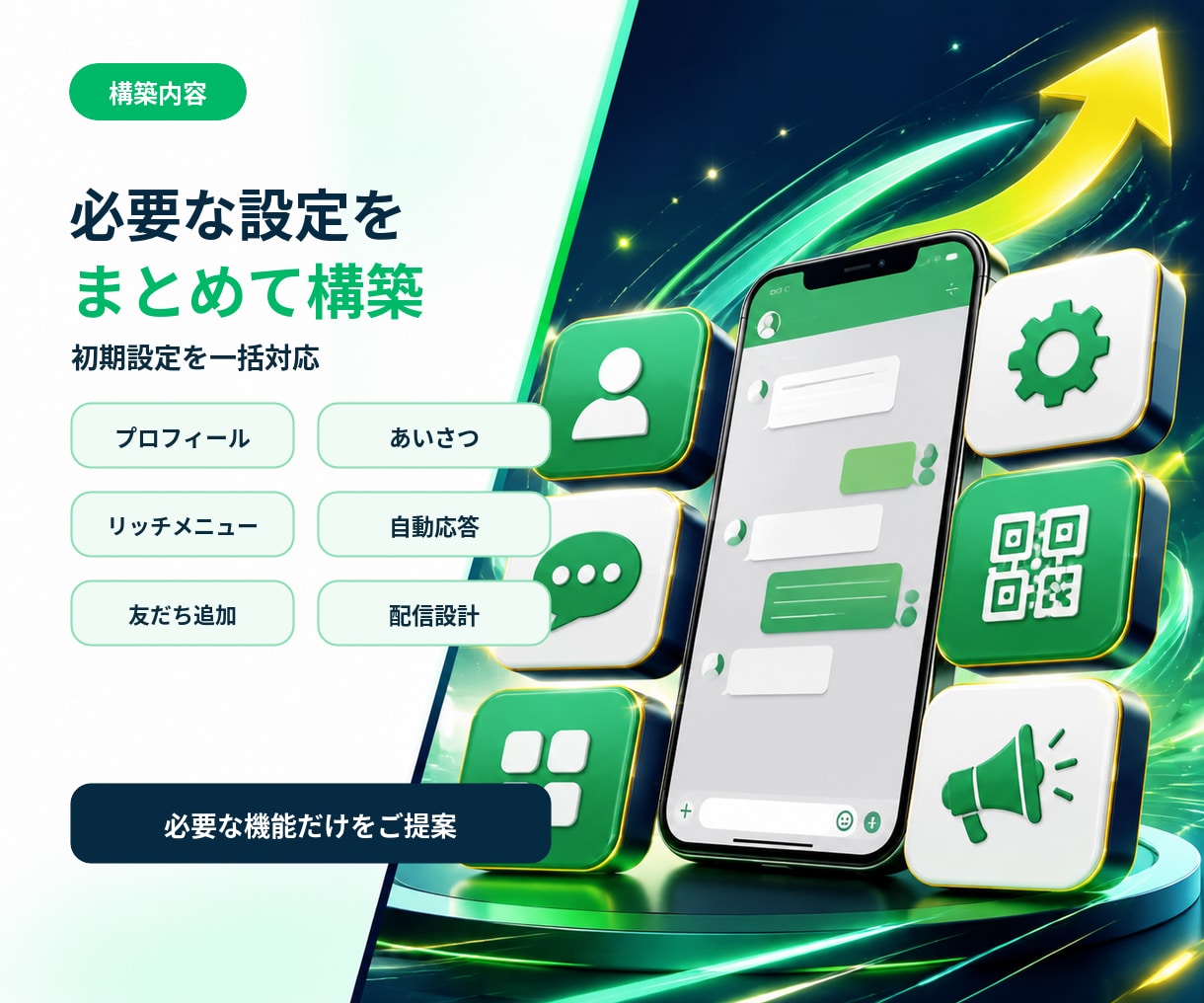 公式LINEアカウントのプロ構築します 公式LINE構築｜初回相談から導入までお任せを！ イメージ3