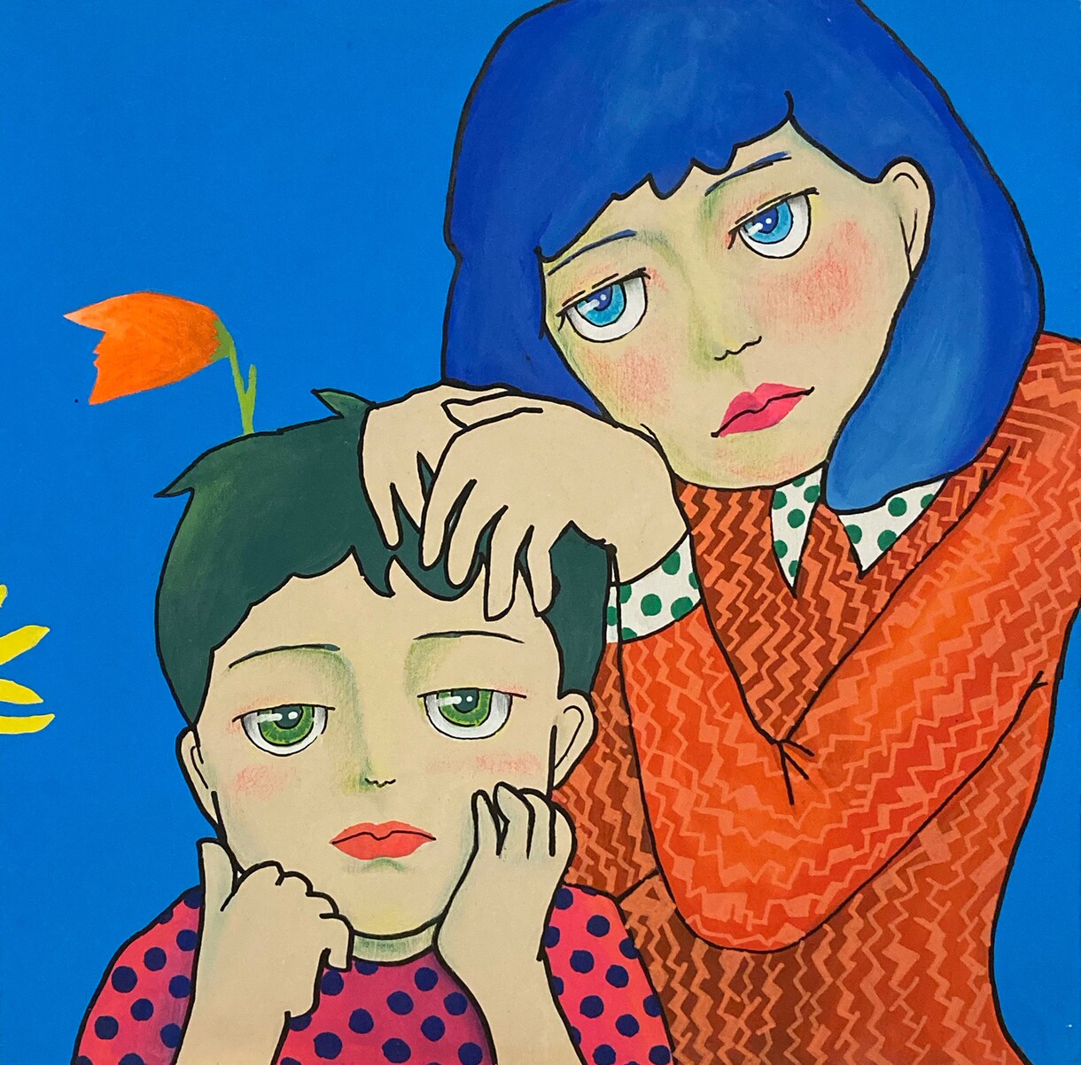 手描きの絵を描きます 展示用の絵画、本の挿絵などの原画を配送にて納品いたします。 イメージ4