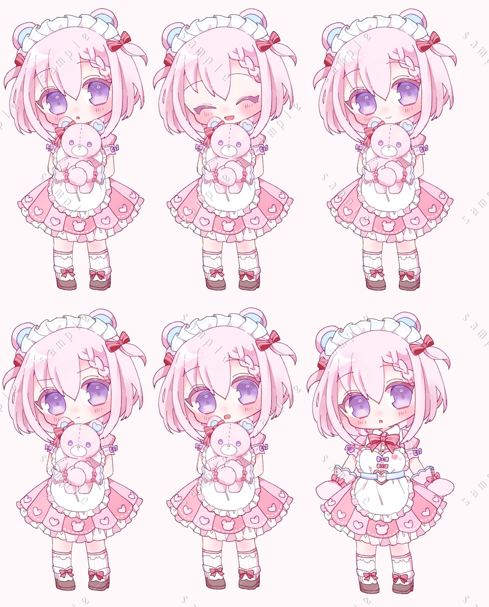 女の子のキャラクターデザイン、衣装デザイン承ります 5頭身～デフォルメ絵柄で制作いたします！ イメージ9
