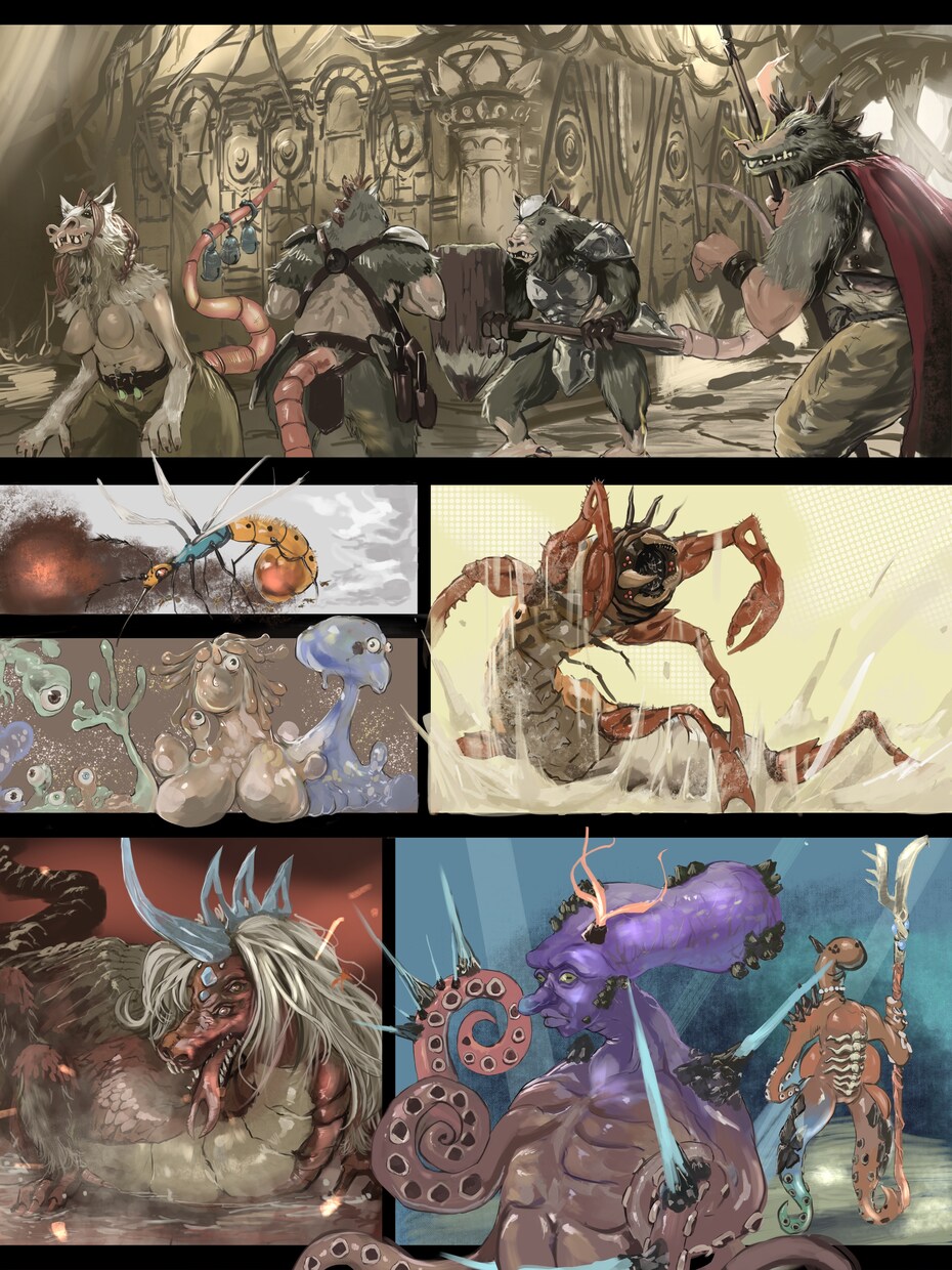 A4一枚のオリジナルの世界観を提供します なんでもやる！！なんでも描く！！ イメージ8
