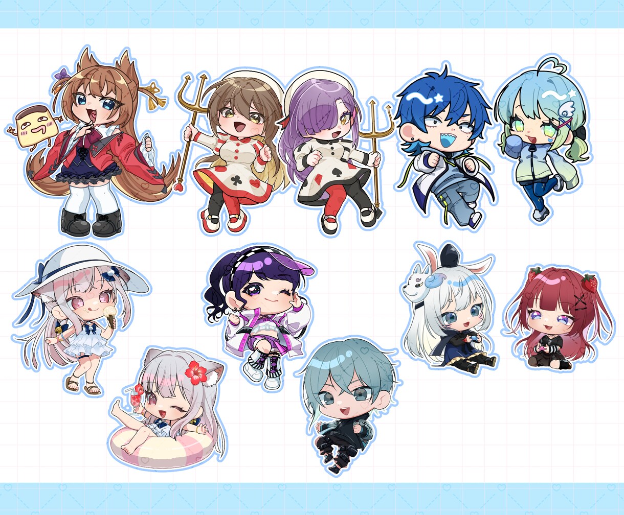 最短15日★ポップなミニキャラSDお描きします 動画のワンポイントや、グッズ製作のお手伝いいたします★ イメージ7