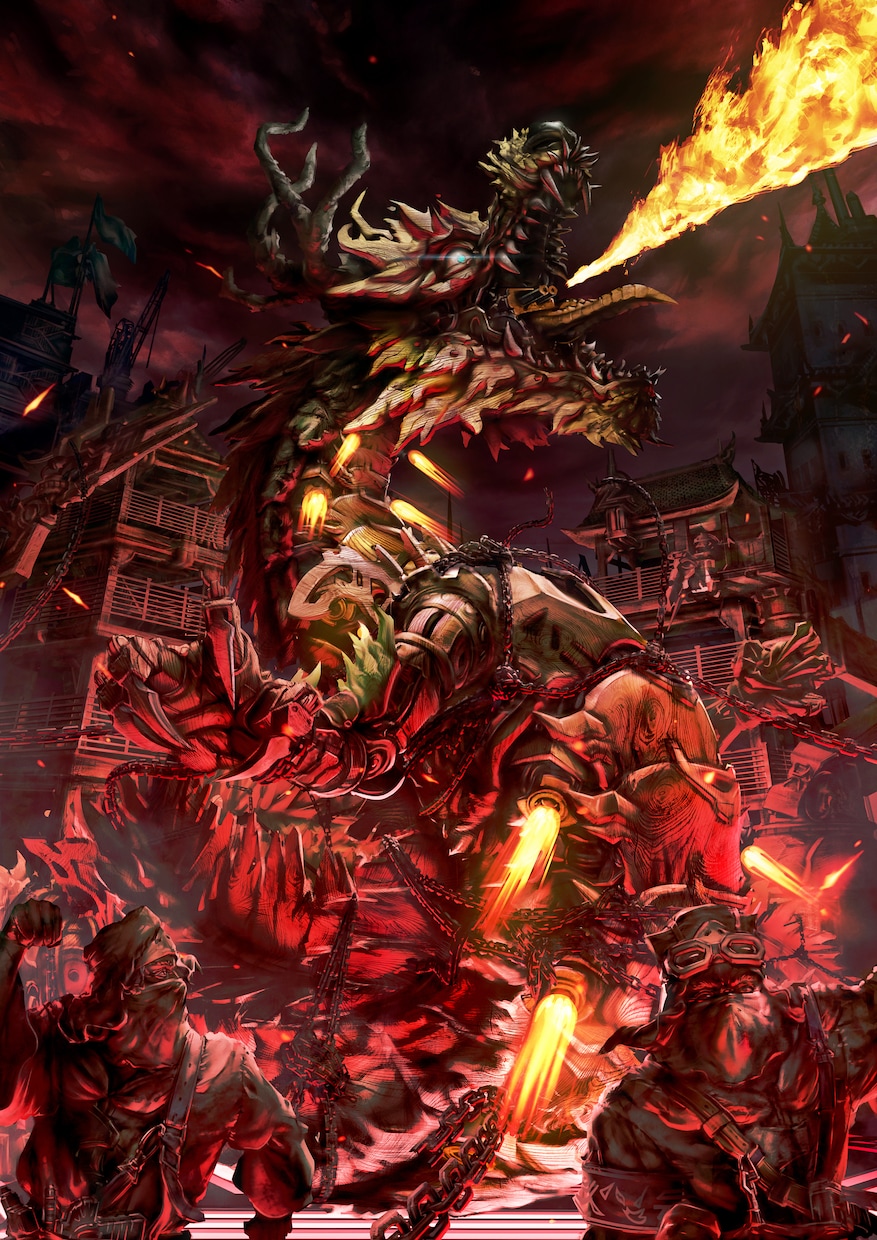 MAKING ILLUSTRATION 描きます 写真を合成した、リアルモンスターイラスト イメージ1