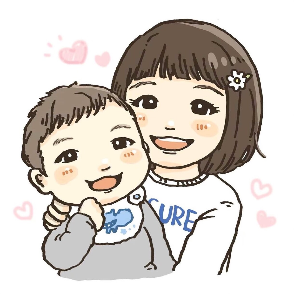 家族やお子さま、ペットの似顔絵かきます 記念日やアイコン、プレゼントにも！ イメージ2