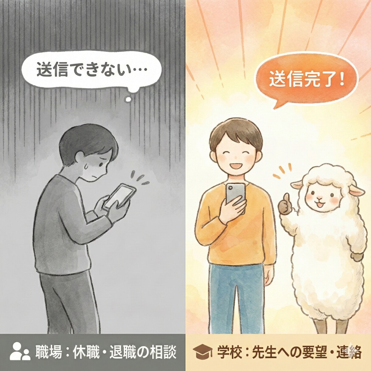 公認心理師が職場・学校への連絡文を一緒に考えます 角を立てず、あなたの心を守る「伝え方」を整えます イメージ2