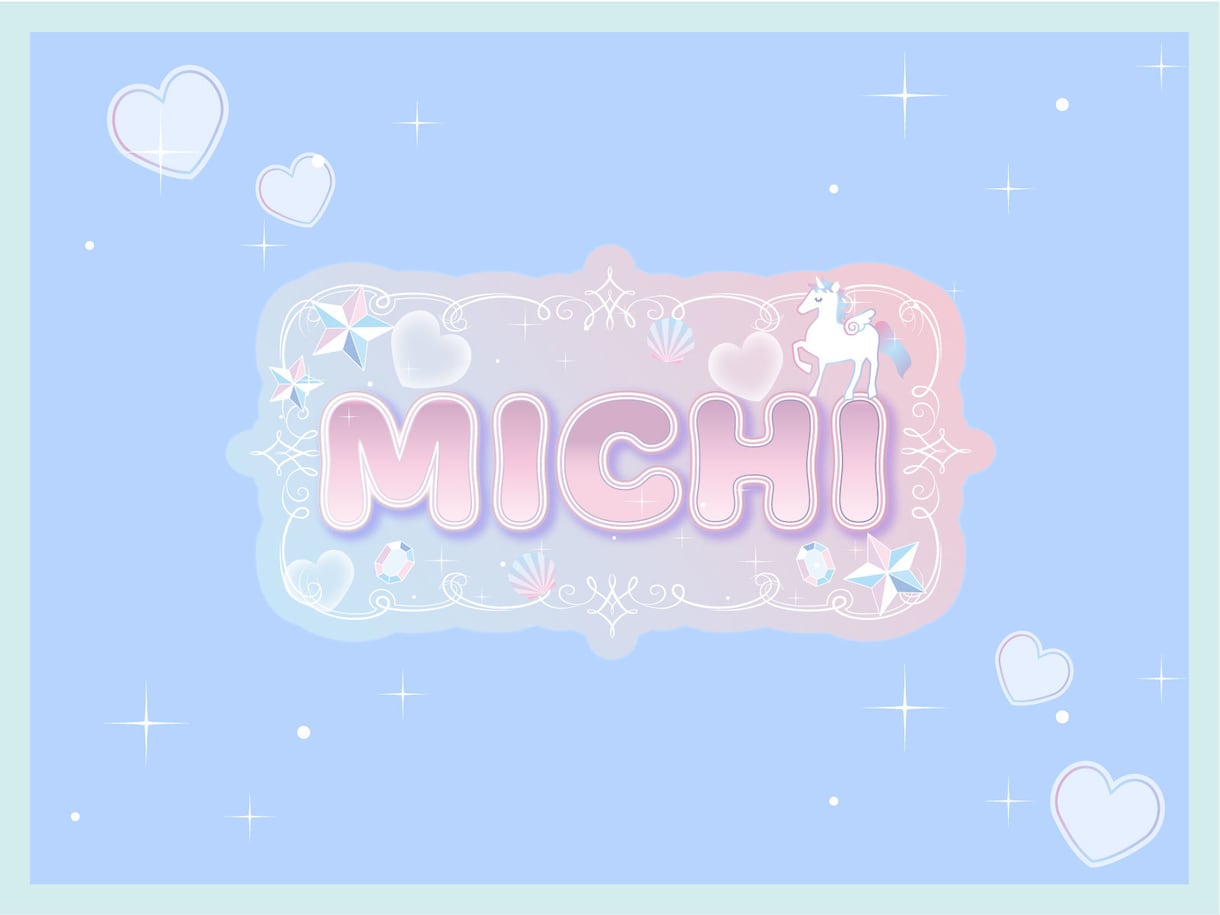 商用込み！Vtuber/タイトルロゴお作りします かわいい世界観♡アイドル、Vtuberのタイトル、ネームロゴ イメージ3