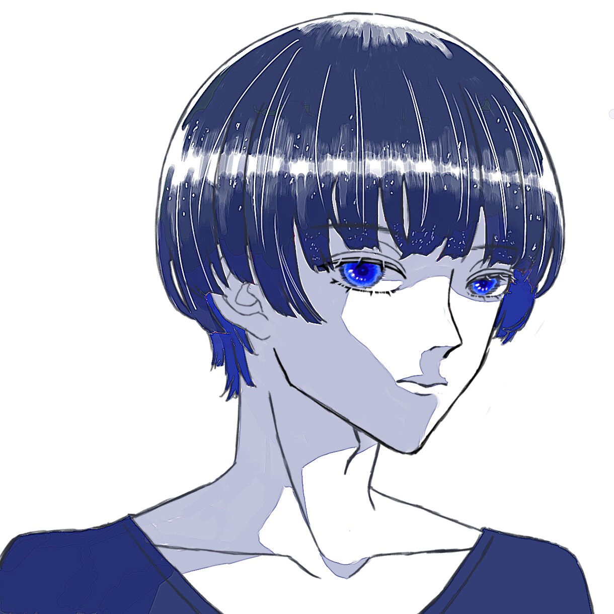 格安でアイコン・SNSイラスト描きます シンプルでクールな人物イラストをお求めの方はぜひ！ イメージ6