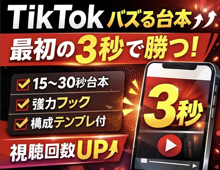 SNSでのバズる投稿文を作成します 伸びる投稿には型があります。バズ構成で作ります。 イメージ1