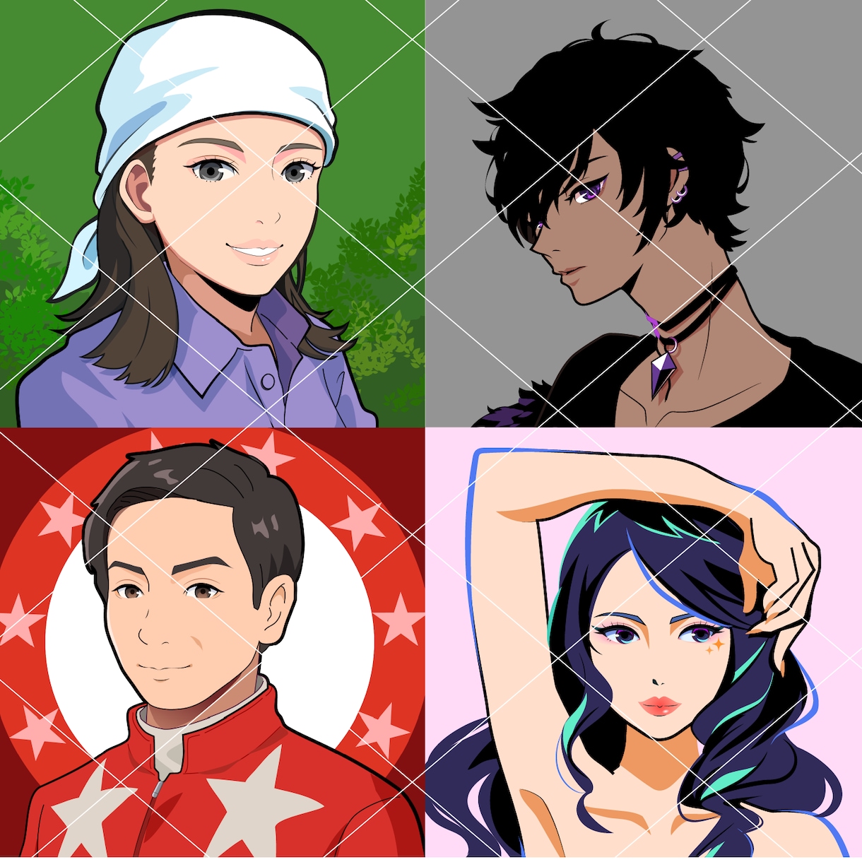 商用可！性格、職業が伝わるアイコン描きます 仕事に繋がる！SNS/ブログ/挿絵/アイコン/バナー イメージ2