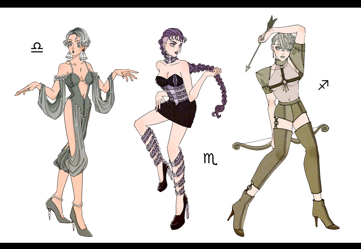 全身立ち絵+表情差分オプションにパーツ分けあります 人外、獣人、擬人化が得意です! イメージ4