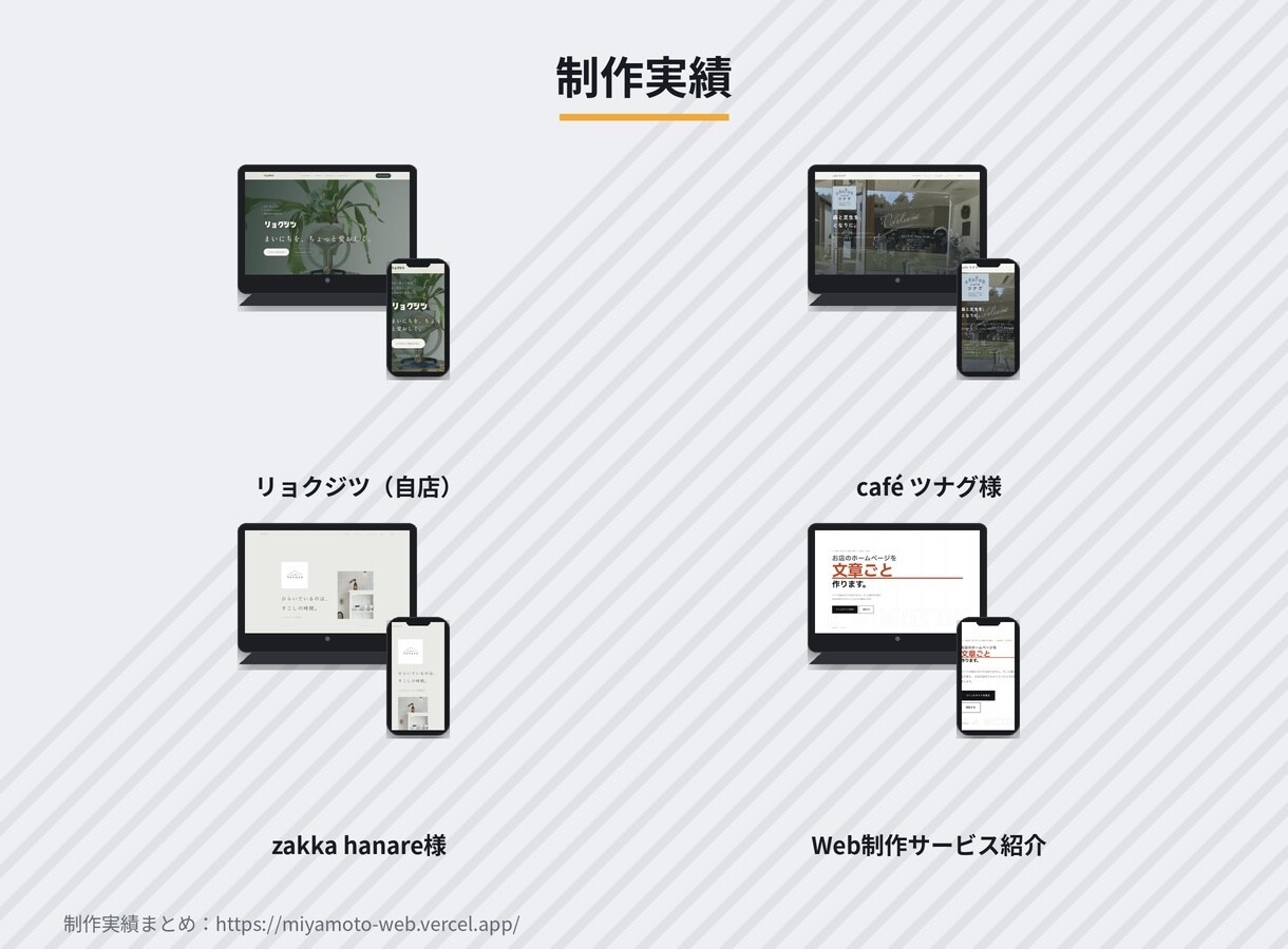 個人事業主・小規模店舗のホームページを制作します 文章もまとめてお任せ｜実店舗運営者だから伝わるサイトづくり イメージ4