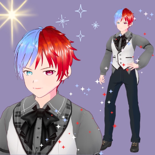 自作VTuberがあなただけのアバターを作ります 2D絵から3Dモデルへ。揺れ髪、リップシンク、まばたきも対応 イメージ4