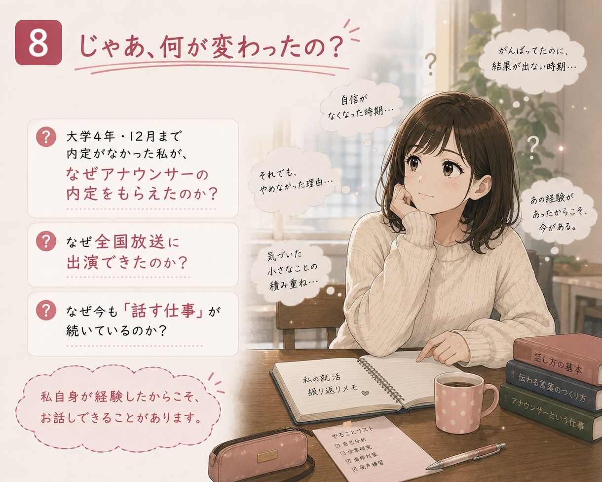 元NHK＆民放局アナがアナ志望者を支援します 進路相談から原稿読み・ES・面接まで個別にアドバイス イメージ9