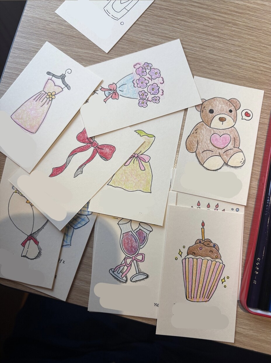 手描きで彩る♡特別な日をもっと可愛く演出します ゲストが笑顔になる世界にひとつのペーパーアイテムを。 イメージ3