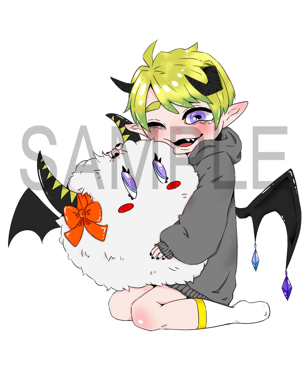 はっきりした線画でイラスト作成いたします 動画のサムネや立ち絵、アイコン等にどうぞ！ イメージ5