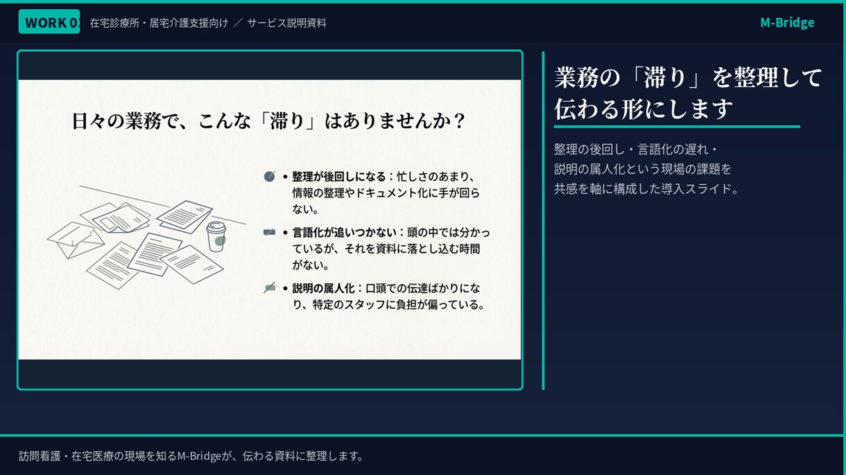 訪問看護・在宅医療の現場経験者が資料を作成します 現場を知るから、伝わる資料が作れます イメージ4