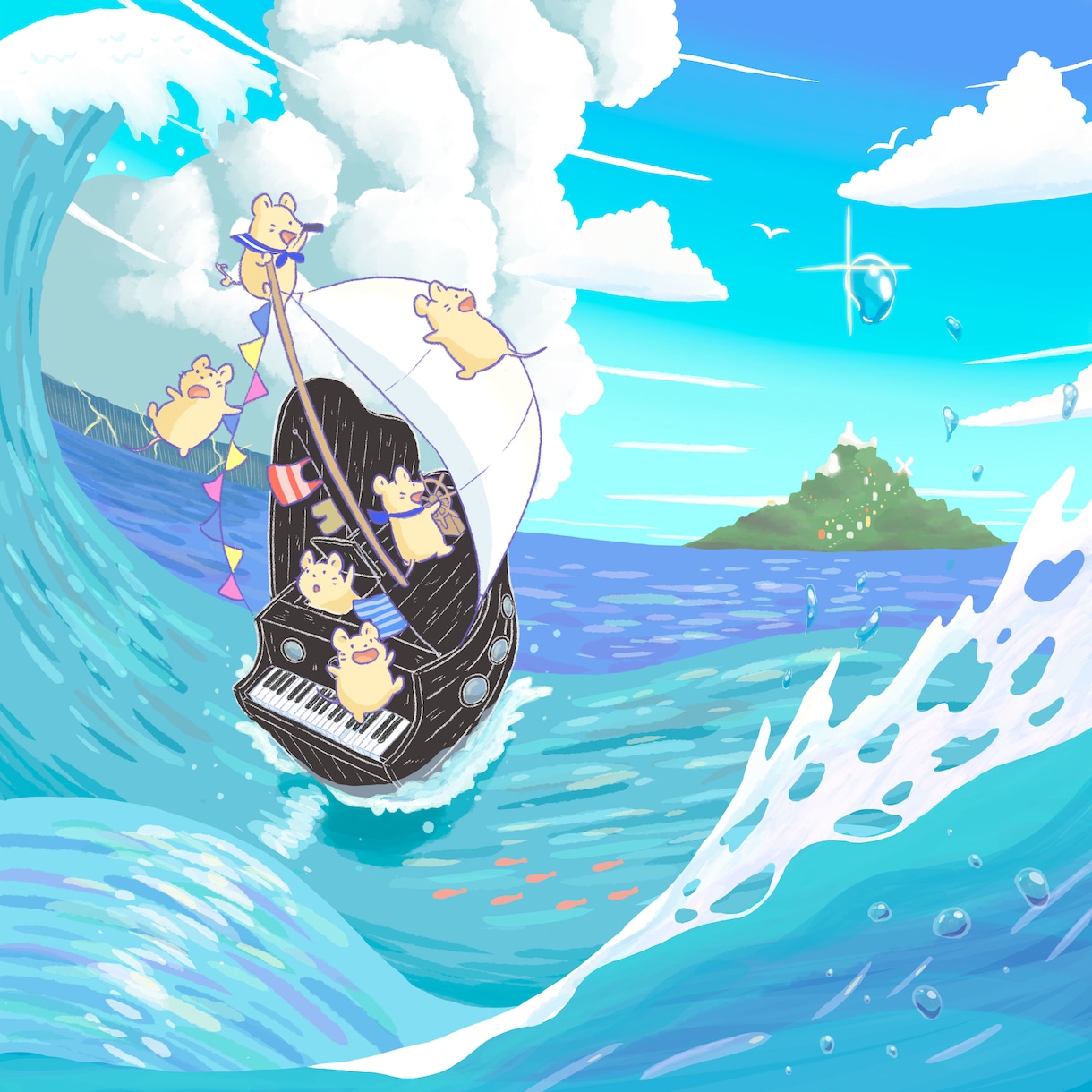 ほんわか～エモいイラストまで作成します パッケージや楽曲ジャケット、アイキャッチなどにも！ イメージ2