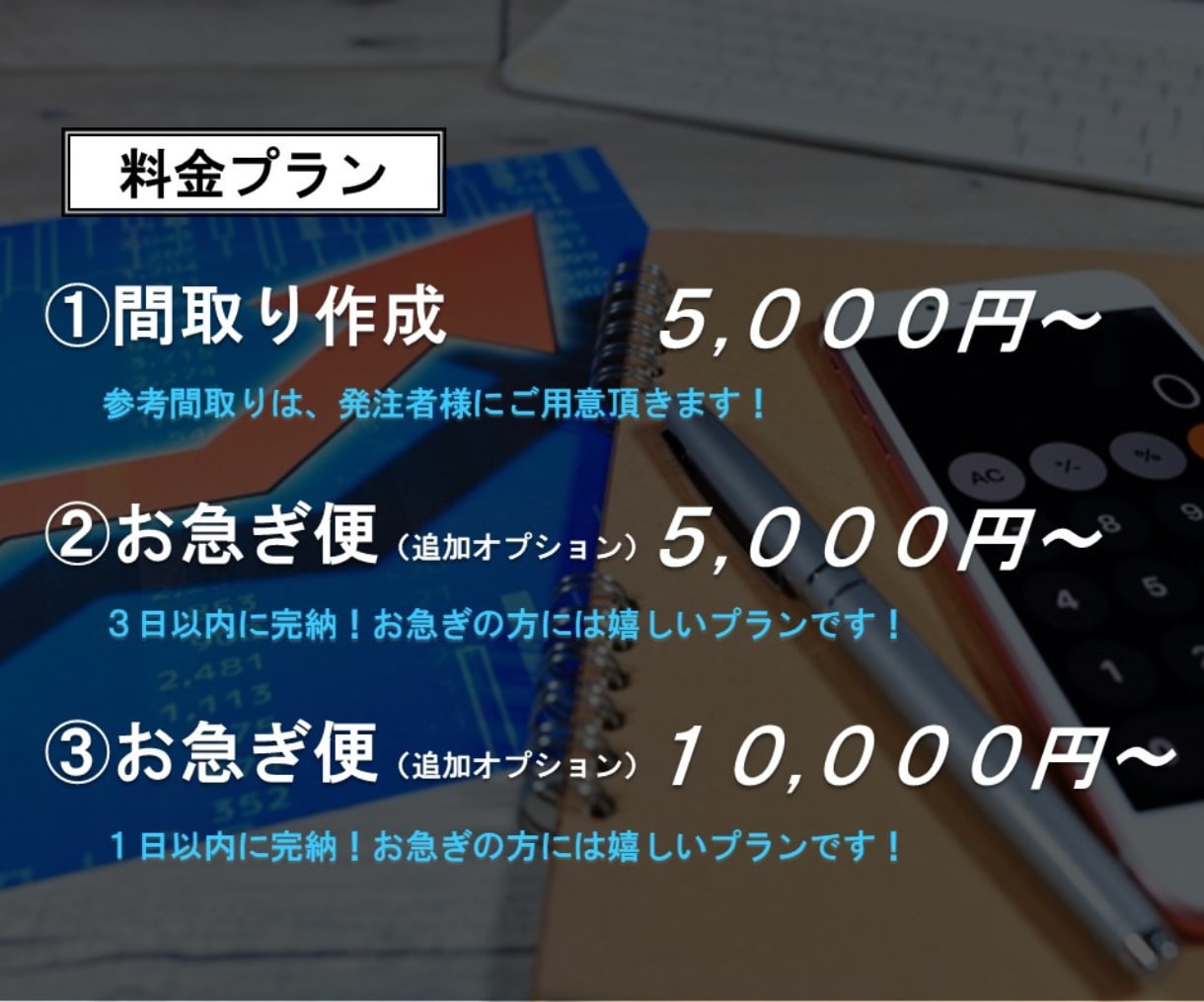 不動産の間取りを作成致します お気軽にご相談下さい！最短24時間以内に完納いたします！ イメージ3