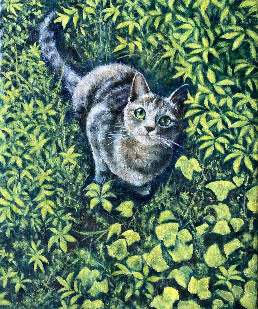 残したいペットの姿を油絵キャンバス原画で届けます 油絵の深みとリアルな描写で家族記念やプレゼントを制作。 イメージ7