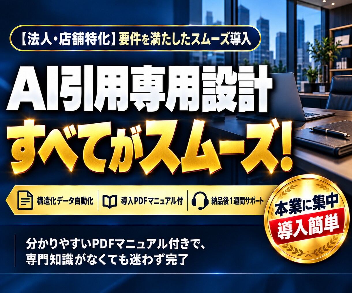 AI検索に強いサイト！AI引用されるサイトにします GoogleやChatGPTの回答元に選ばれる引用対策を実装 イメージ8