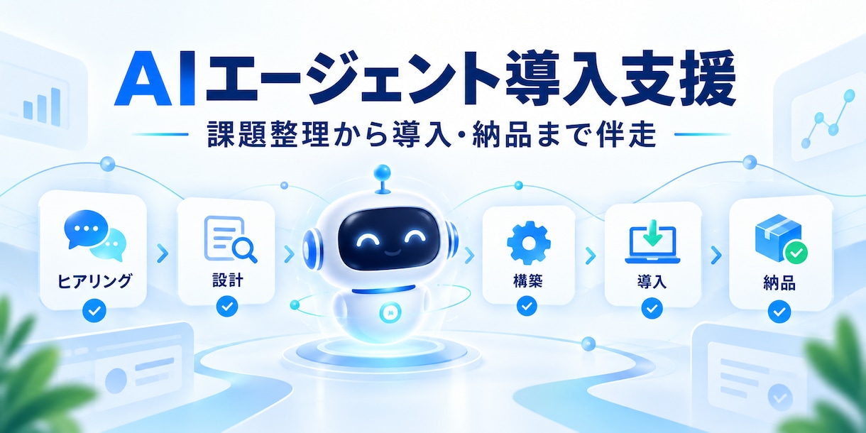 御社専用のAIエージェントを構築します 課題整理から業務で使える状態・定着まで伴走 イメージ1