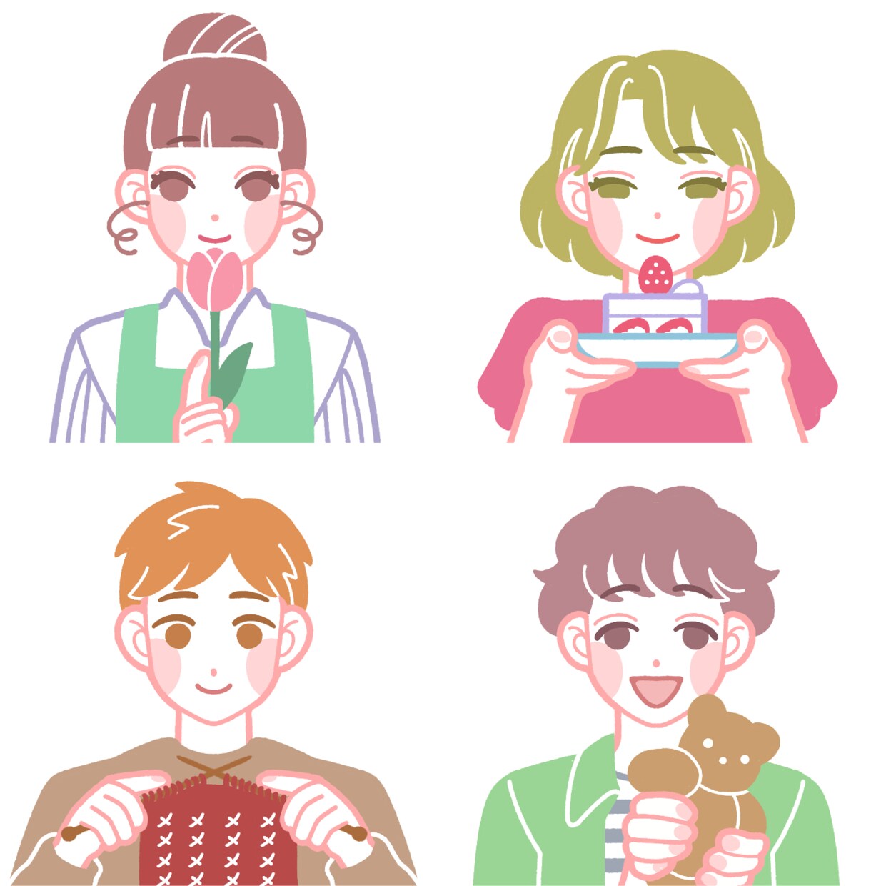 SNSのアイコンに！似顔絵イラストを作成します ほんわか可愛くシンプルデザイン イメージ3