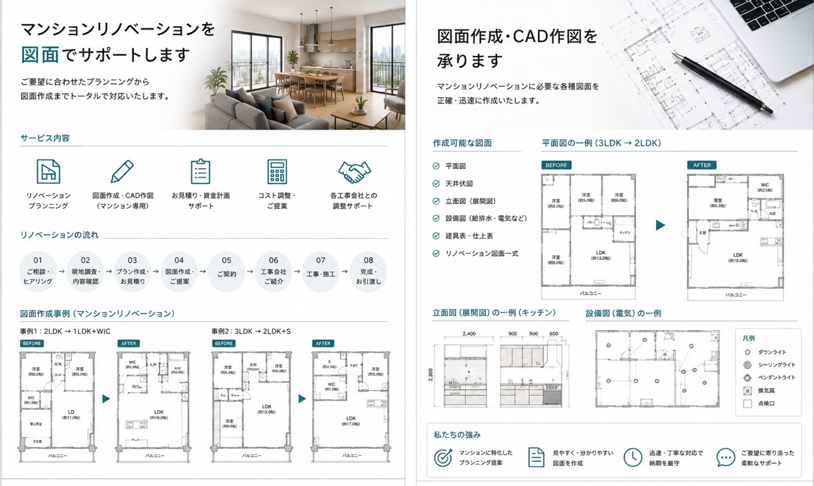 女性による女性のためのリノベーション図面します セカンドオピニオンとしても、、こういうこと出来るのかな？ イメージ1