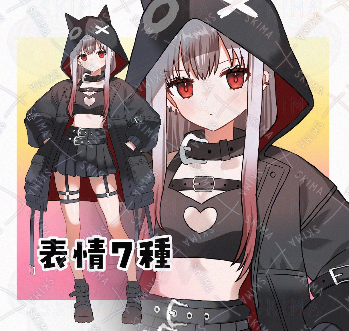 目を引く華やかなイラスト作成します 配信・グッズ・立ち絵など気軽にご相談ください イメージ9