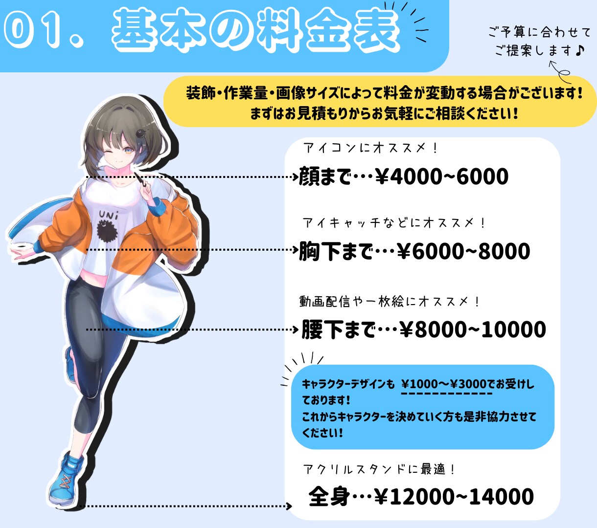 商用OK! 立ち絵、一枚絵などのイラスト制作します 動画や配信で使える目を引くイラストを描きます！ イメージ2