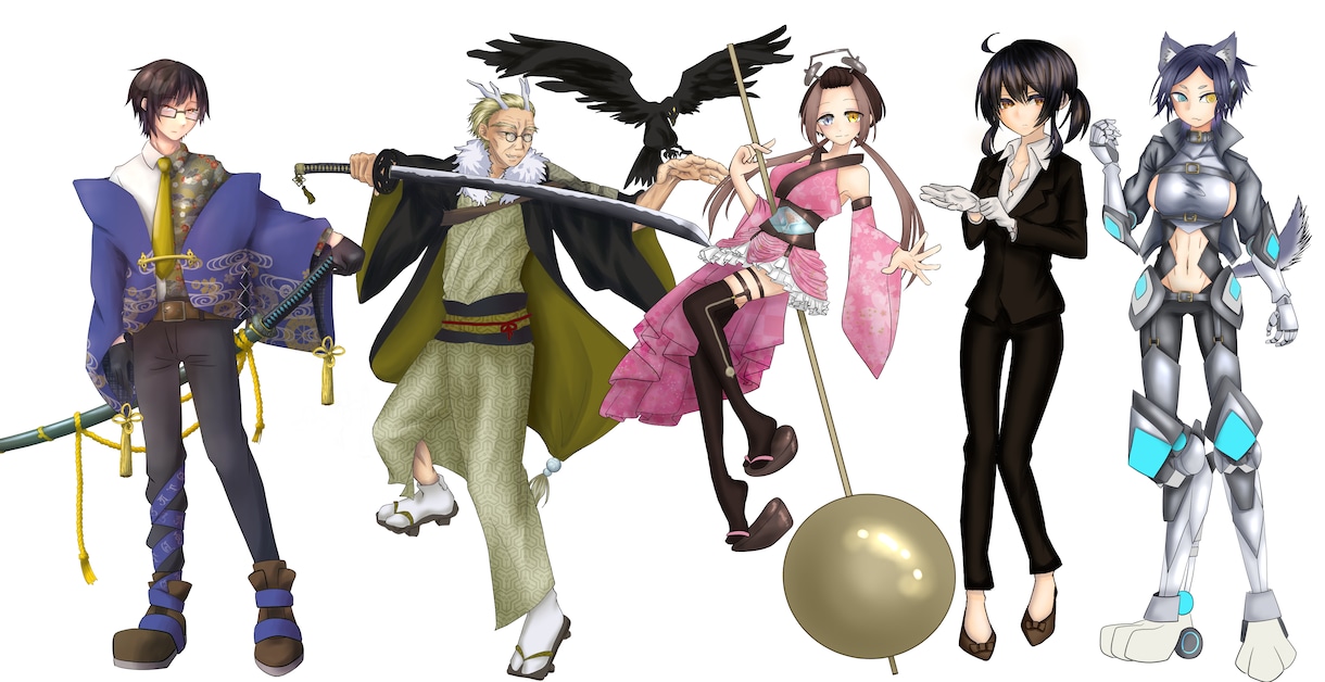 TRPG等の立ち絵を描きます お安めでキャラ絵を描いてほしいあなたへ イメージ1