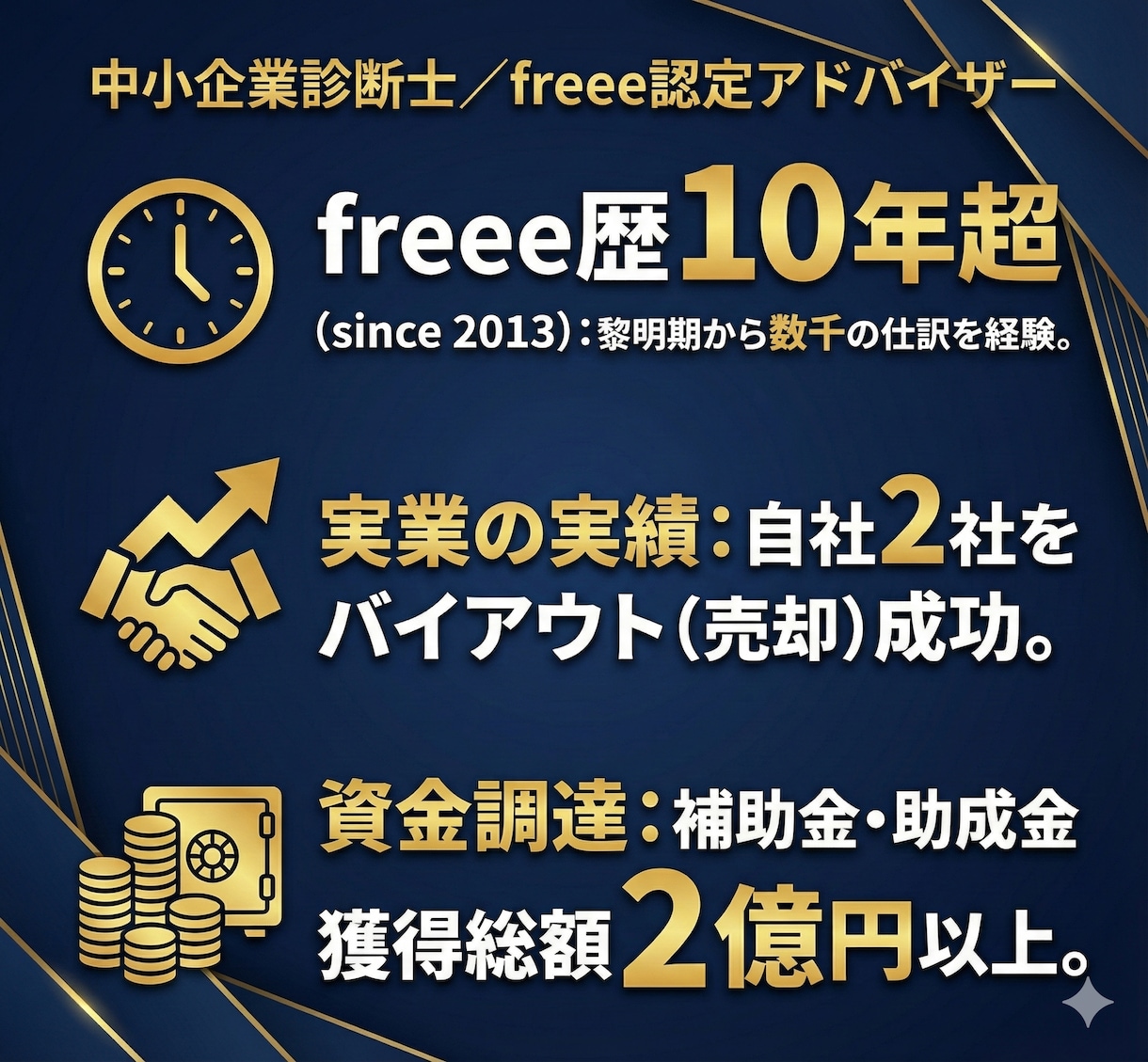 認定パートナーがfreee会計初期設定を代行します 2社売却実績の診断士が担当！経営を加速させる「正しい設定」を イメージ2