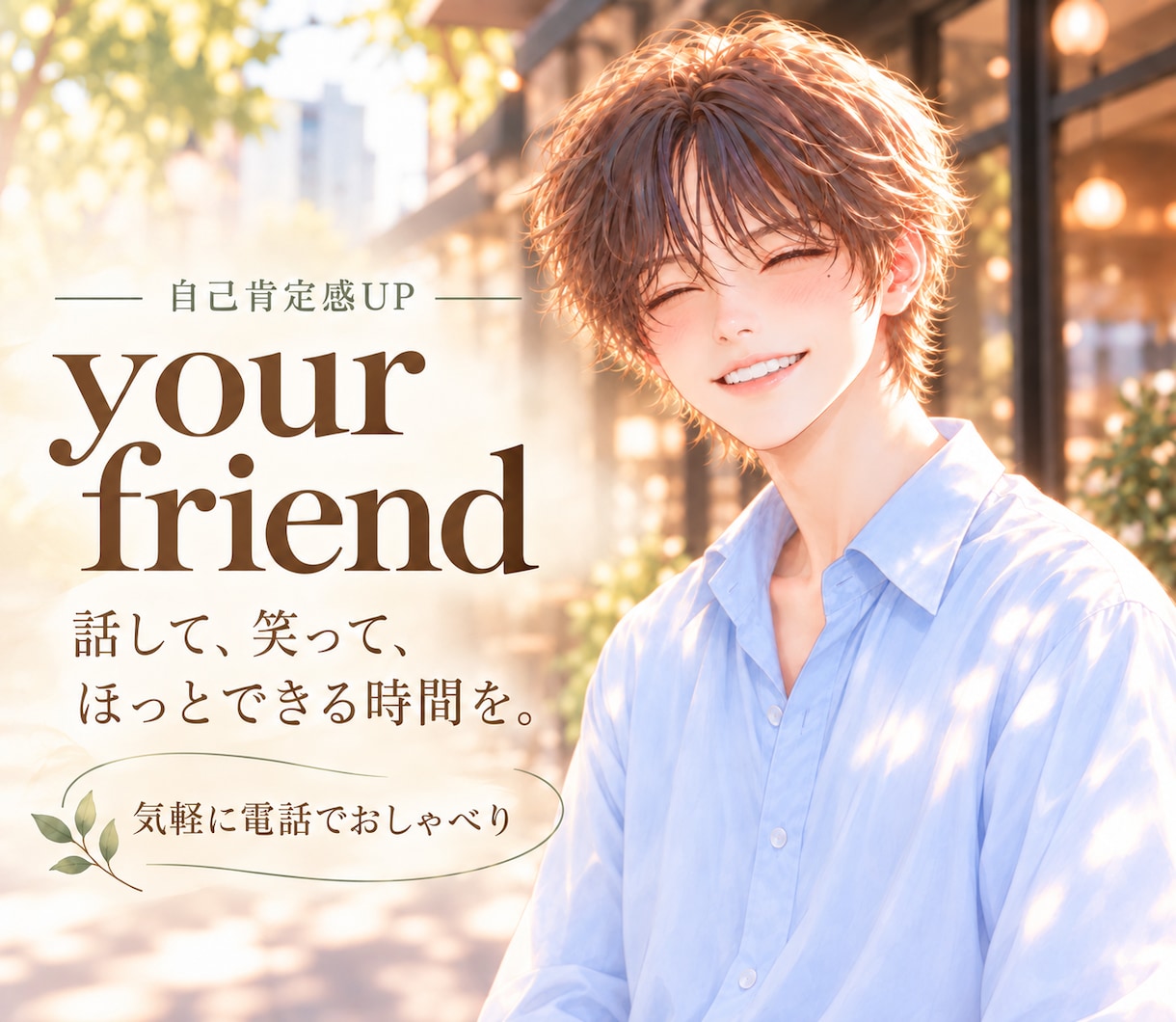 話して笑って♥︎･ﾟ ちょっと自分が好きになります 君が君のままで楽しめる＊.゜話し相手ஐ*になります イメージ1