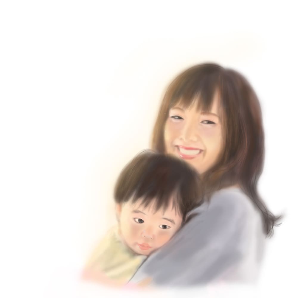 ふんわり似顔絵イラストを描きます 大切な思い出をふんわりイラストに☆ イメージ9