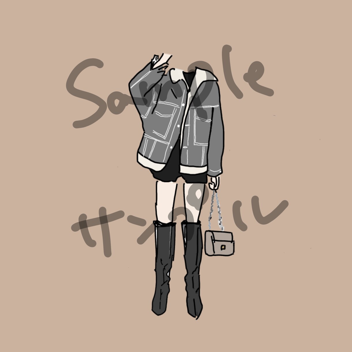 お洋服をお描きします ファッションが大好きな大学生によるイラスト イメージ3