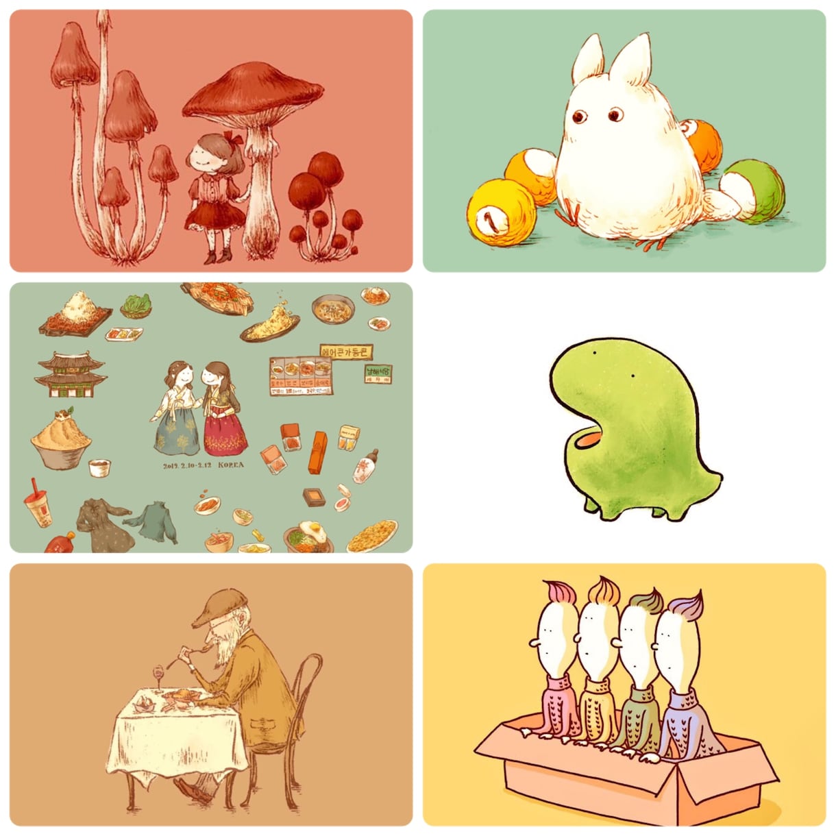 暖かみのあるカットイラストやアイコン描きます 動物や人物、食べ物など可愛く描きます! イメージ3